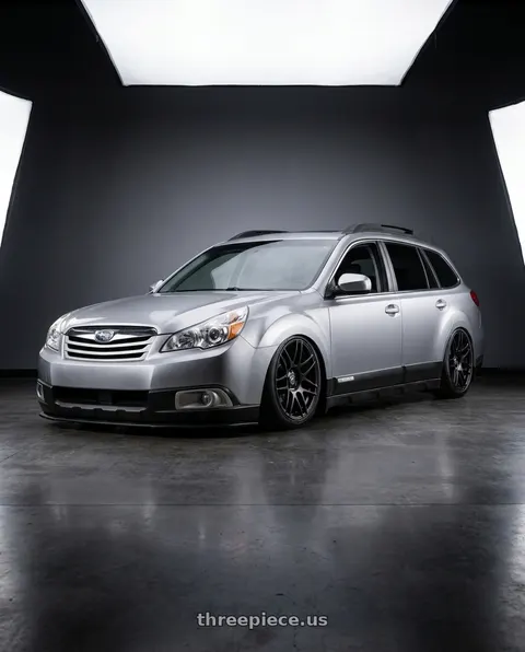 2012 Subaru Outback with Forgestar F14C 5x100 18x8.5 +38 Satin Black wheels