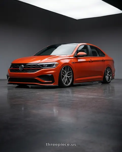 2023 Volkswagen Jetta with BBS CC-R 5x112 19x9.0+42 Graphite w/ Diamond Cut Face wheels