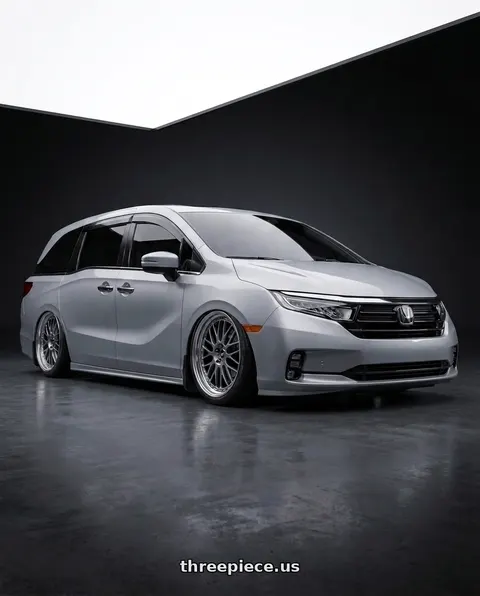 2024 Honda Odyssey with Ssr Reiner Type 6S 5x120 20X8.5 45 Super Low Disk Prism Dark Gunmetal wheels