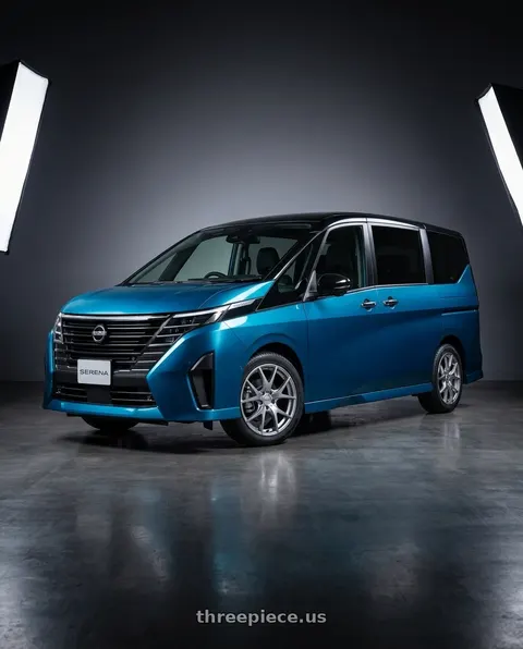 2025 Nissan Serena C28 e-power with Ssr Gtv03 5x100 18x7.5+48  GLARE SILVER wheels