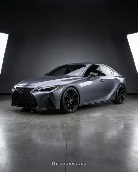2021 Lexus IS350 with Aodhan AFF7 5x114.3 19x8.5+35 Matte Black wheels