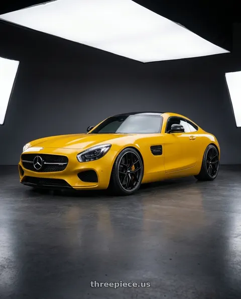 2019 Mercedes-Benz AMG GT with BBS CC-R 5x112 19x8.0+27 Satin Black wheels