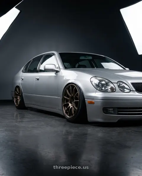 1999 Lexus GS300 with Advan Racing RZII 5x114.3 18x9.0 +35 RACING BRONZE wheels