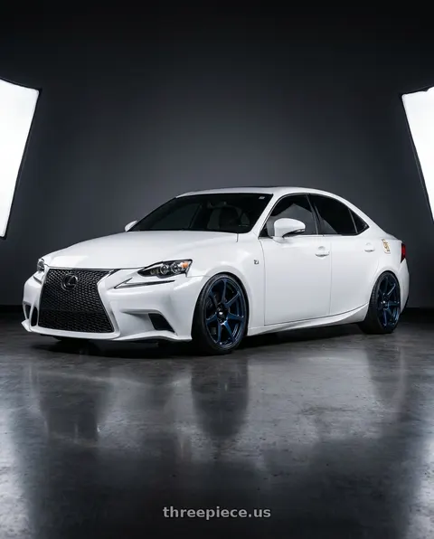 2014 Lexus IS250 with Motegi MR154 BATTLE 5X114.3 18X9.5 +30 MIDNIGHT BLUE wheels