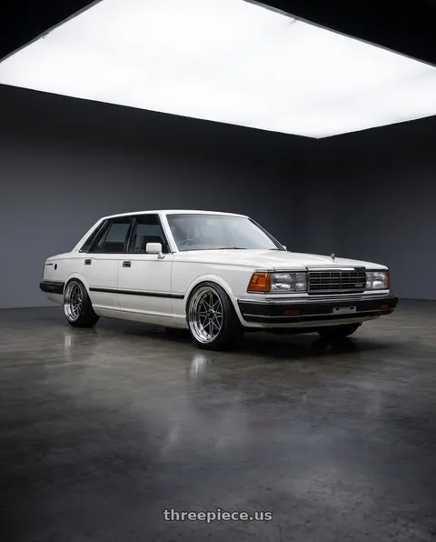 1983 Nissan 280C with EQUIP 03 Black Polish 4x100 15x8.5 +1MM wheels