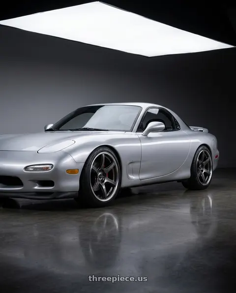 1993 Mazda RX-7 with Work Emotion T7R 2P wheels