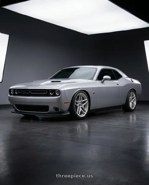 2023 Dodge Challenger with HERITAGE WHEEL EBISU MONOC 5x115 20x9 +25 SILVER wheels