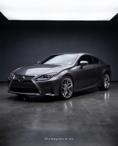 2015 Lexus RC350 with Heritage Wheel EBISU MonoC 5x114.3 18x8.5+35 Chrome wheels