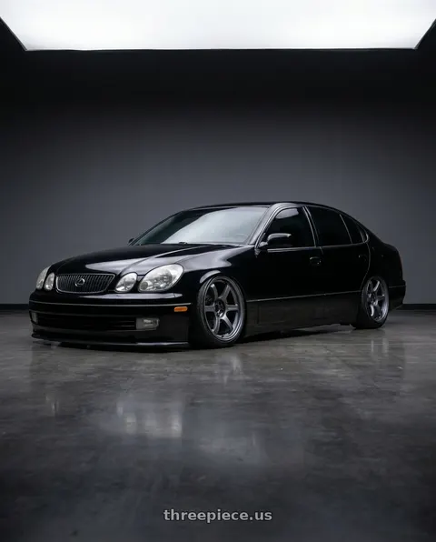 2004 Lexus GS300 with Gram Lights 57DR 5x114.3 18x9.5+12 Gunblue II wheels