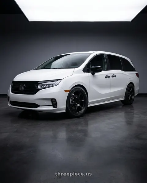 2025 Honda Odyssey with Advan Racing RG-D2 5x120 18x8.0 +45 SEMI GLOSS BLACK wheels