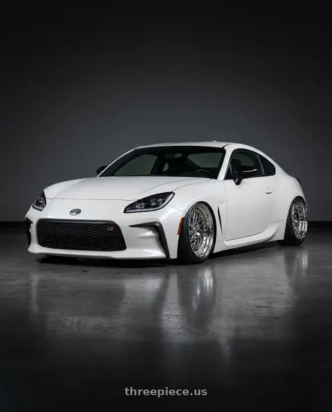 2016 Scion FR-S with Aodhan DS03 5x100 18x9.5 +35 Vacuum Chrome w/Gold Rivets wheels
