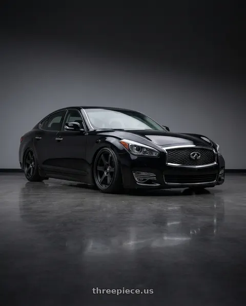 2016 INFINITI Q70 with ESR Wheels APEX SERIES AP6 5x114.3 19x9.5 +22 Matte Black wheels