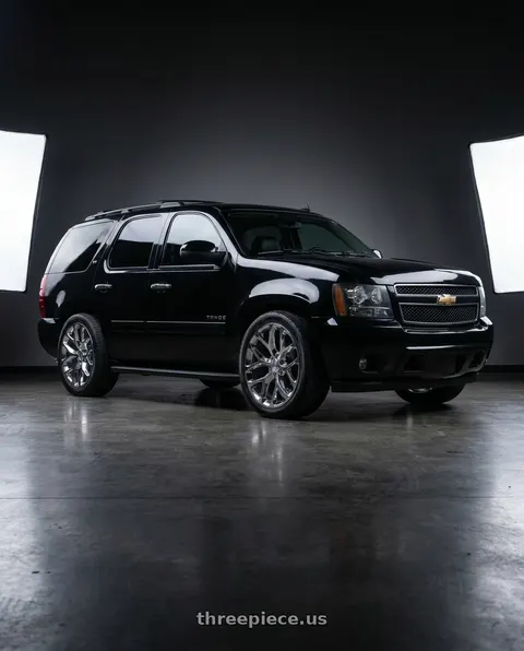 2013 Chevrolet Tahoe LT with OE Wheels CV98B 6x139.7 24x10+24 Chrome wheels