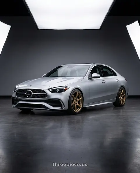 2022 Mercedes-Benz C-Class W206 with Kansei K11B Tandem 5X112 19x9.5 22 Bronze wheels