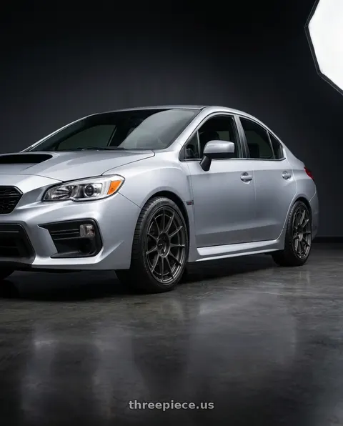 2018 Subaru WRX with Enkei NT03RR 5x114.3 18x9.5+40 Gunmetal wheels