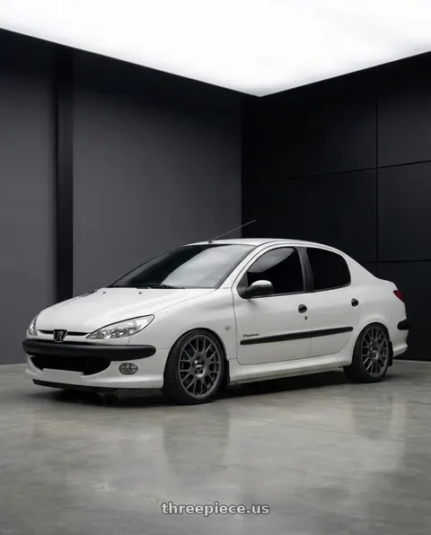 2011 Peugeot 206 SD with BBS CO 5x112 18x8 +44 Titanium wheels