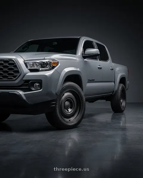 2023 Toyota Tacoma with fifteen52 ANALOG HD 6x139.7 16x7.5 +0 ASPHALT BLACK (SATIN BLACK) wheels