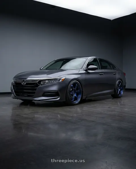 2019 Honda Accord LX with Gram Lights 57DR 5x114.3 18x9.5 +38 ETERNAL BLUE PEARL wheels