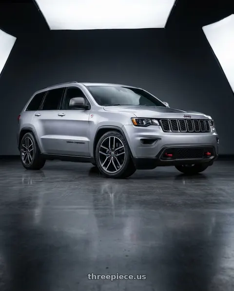 2018 Jeep Grand Cherokee with Project Kics R40 Iconix Black M14x1.50 Lug Nuts wheels