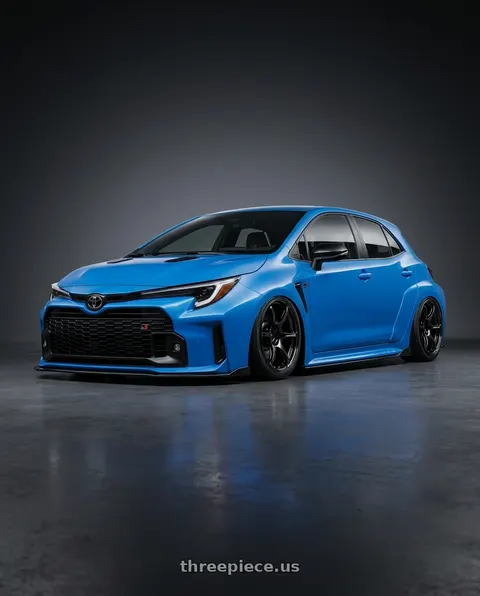 2024 Toyota GR Corolla with Advan RGIII 5x114.3 18x9.0+25 Gloss Black wheels