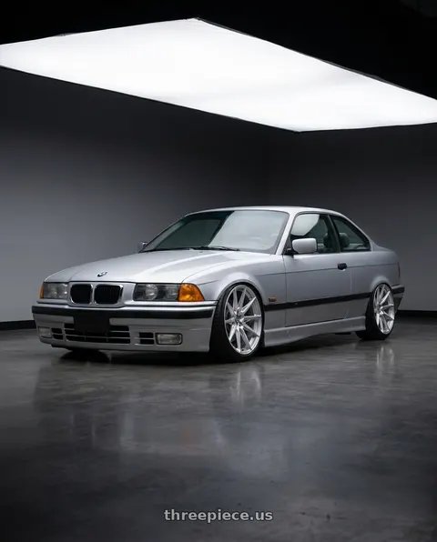 1999 BMW 328is with Brada Wheels CX2 5x112 19x11 +15 Brushed Hyper Silver wheels