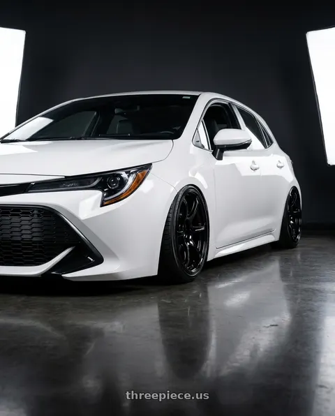 2023 Toyota Corolla with Advan RGIII 5x114.3 18x8.0+37 Gloss Black wheels
