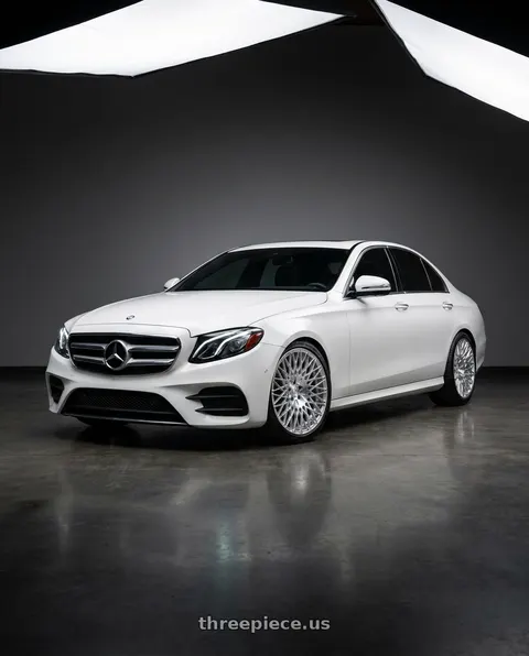 2019 Mercedes-Benz E300 with Avant Garde Wheels M540 5X112 18x9 +48 Silver Machined wheels