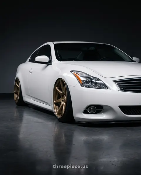 2013 INFINITI G37 with Kansei K11B Tandem 5x114.3 19x9.5 22 Bronze wheels