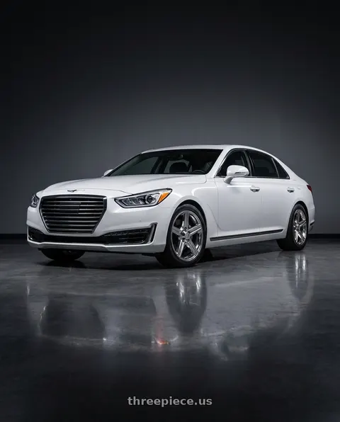 2018 Genesis G90 Ultimate with Strada OE Replica Iroc 5x114.3 20x8.5 +35 Chrome wheels