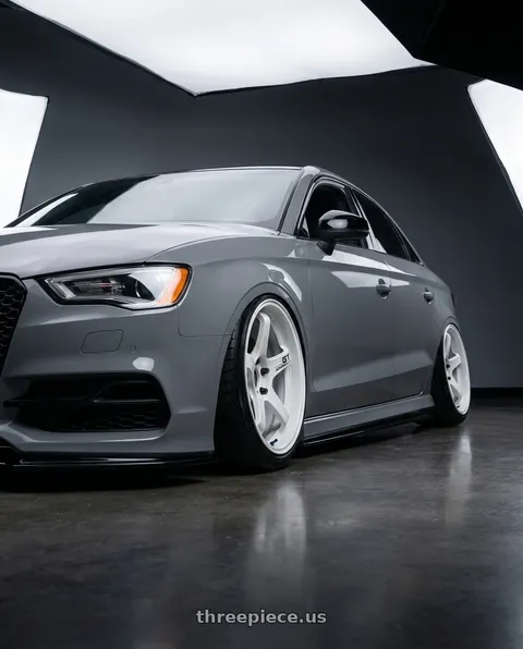 2017 Audi RS3 with Advan Racing GT PV 5x112 19x10.0 +30 RACING WHITE wheels