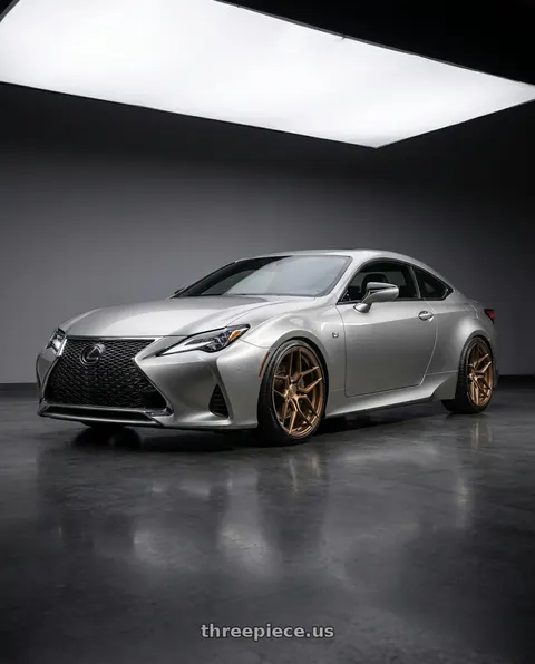 2020 Lexus RC300 with Rohana RFX11 5x114.3 19x8.5+35 Brushed Bronze wheels