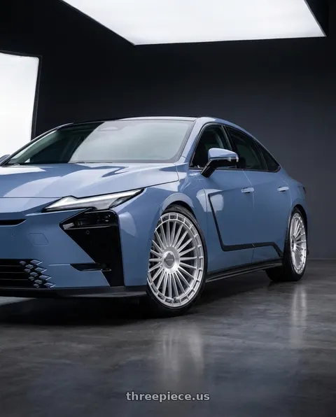 2027 LEXUS ES500e with MV Forged MVF40 blank 22x9 BLANK Diamond Silver wheels