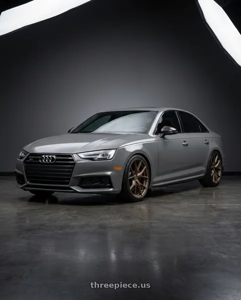 2019 Audi S4 with Aodhan AFF7 5x112 19x8.5+35 Matte Bronze wheels