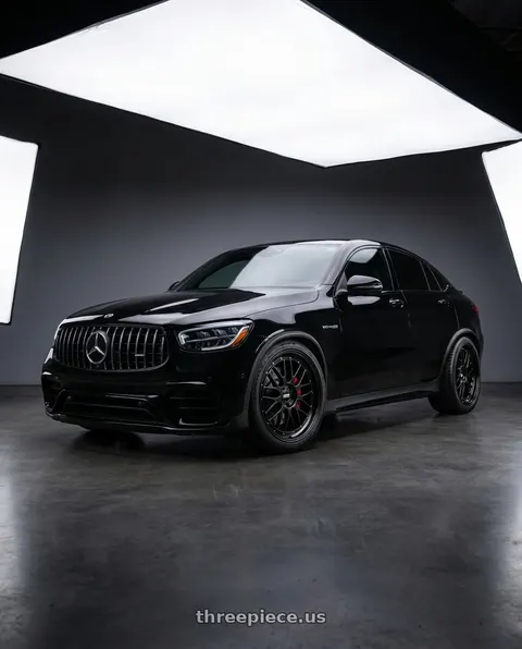 2021 mercedes glc63s with BBS LM 5x112 21x10.5 +10 Diamond Black wheels