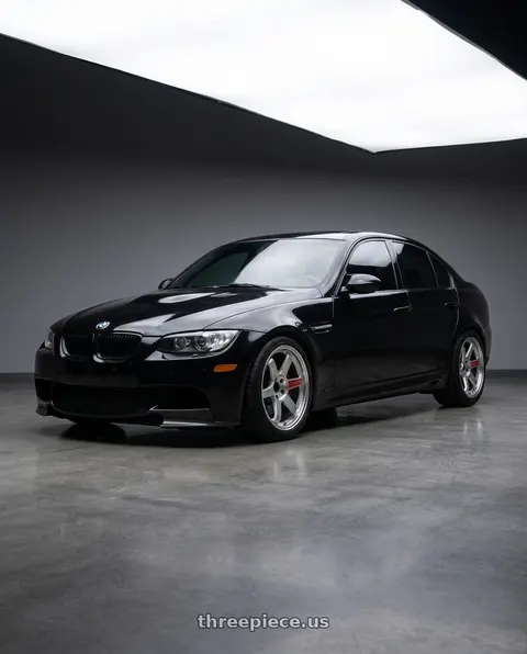 2009 BMW M3 with Volk Racing TE37SL 5x114.3 18x11 +18 DIAMOND SILVER wheels