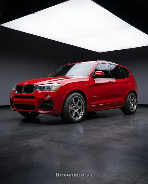 2017 BMW X3 with Vors TR37 5x120 19x9.5 +22 Hyper Black wheels
