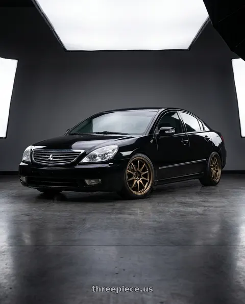 2009 Mitsubishi Galant with Volk Racing CE28N-PLUS 5x120 18x9.5 +38 SHINING BRONZE METAL wheels
