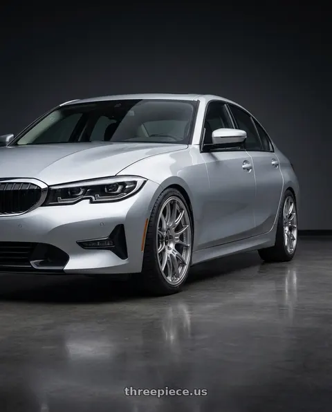 2023 BMW 3 Series G20 with Enkei GTC02 5x112 18x8+45 Hyper Silver wheels