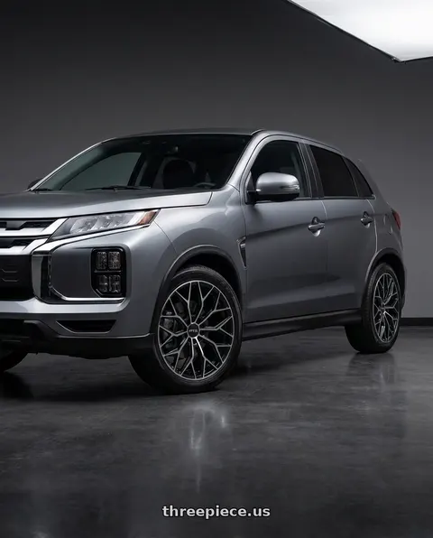 2025 Mitsubishi Outlander Sport LE with RTX RS02 5x114.3 18x8 +38 Gloss Black Machined wheels