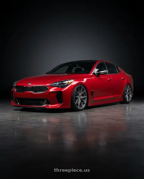 2022 Kia Stinger with Niche 1PC M116 MISANO 5X114.3 19X9.5 +35 MATTE GUN METAL wheels