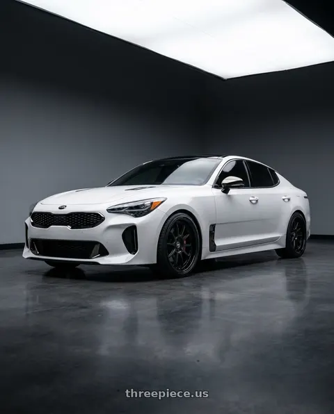 2019 Kia Stinger GT2 with ESR Wheels CS12 5x114.3 18x8.5 +35 Matte Black wheels