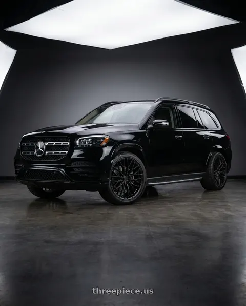 2023 Mercedes-Benz GLS450 with Brada FR100 5x112 21x11 +35 Satin Black wheels