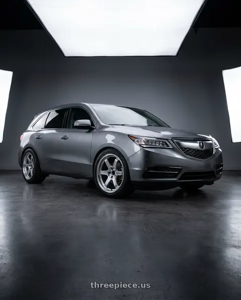 2014 Acura MDX with Volk Racing TE37 ULTRA M-SPEC 5x114.3 19x8.5+35 Diamond Silver wheels