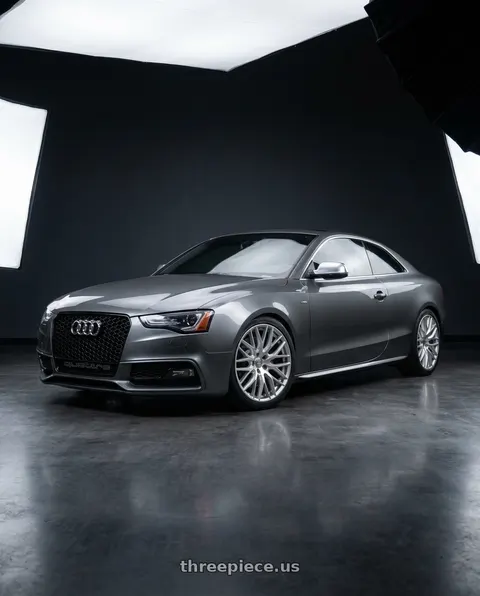 2015 Audi S5 with ESR Wheels FORGETECH SERIES RF2 5x112 19x9.5 +35 Hyper Silver wheels
