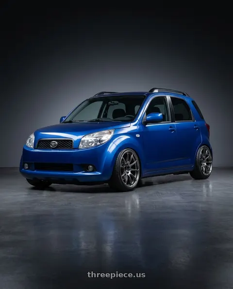 2009 daihatsu terios with Advan Racing RZ-F2 5x114.3 18x7.5 +48 HYPER PLATINUM BLACK wheels