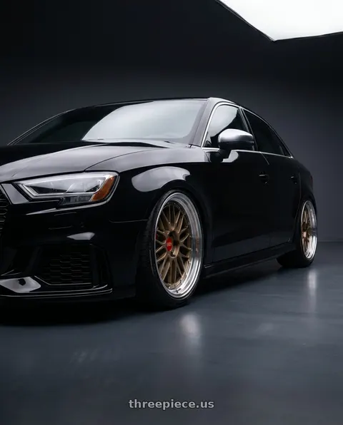 2017 Audi RS3 with BBS LM 5x112 20x10.0+22 Matte Bronze wheels