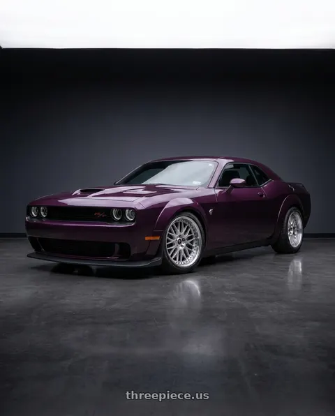 2022 Dodge Challenger R/T with Work Vs-Xx 5x115 20x11-2 R Disk Light Grey Silver wheels