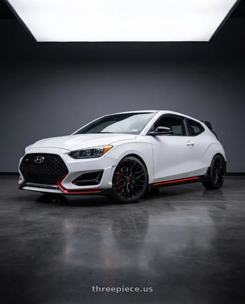 2020 Hyundai Veloster N with TIS Motorsports 505B 5x114.3 19x8.5 +35 Gloss Black wheels