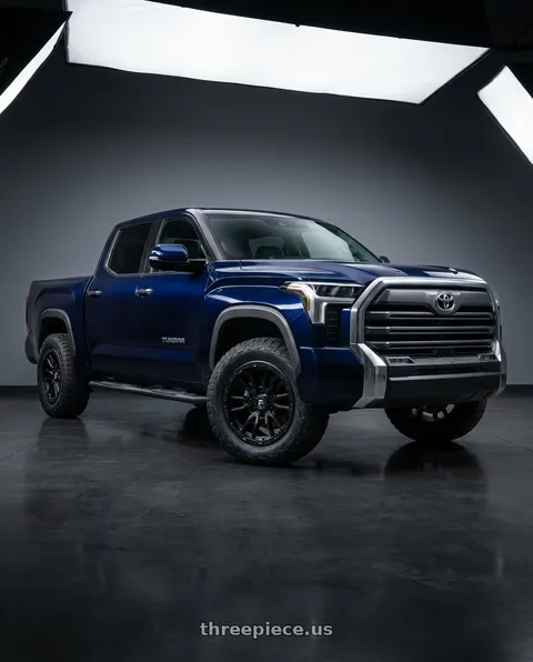 2026 Toyota Tundra with Fuel 1PC D679 REBEL 6X139.7 18X9 +20 MATTE BLACK wheels