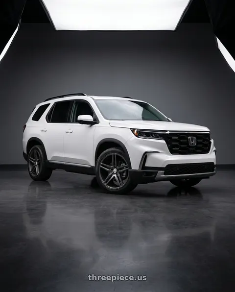 2023 Honda Pilot with Asanti Black ABL-12 ORION 5X114.3 22X9 +32 MATTE GRAPHITE wheels